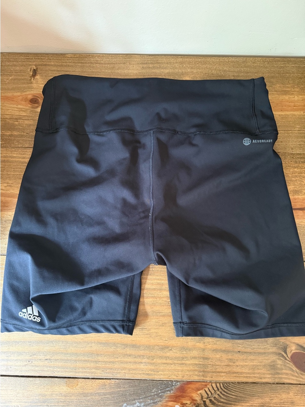 Adidas Women's AeroReady Black Bike Shorts, High Waisted Adidas Bike Shorts 1X